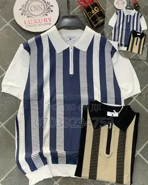 Knit Polo Shirts Cotton Rich Pointelle