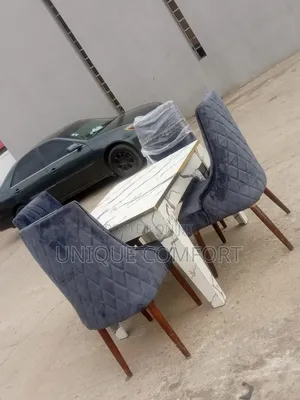 Brand New Top Quality 4 Seaters HDF Curved Dining Set
