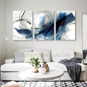 Abstract Wall Art Blue