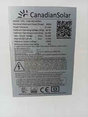 Canadian Solar Panel 450w