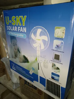 Solar Rechargeable Fan