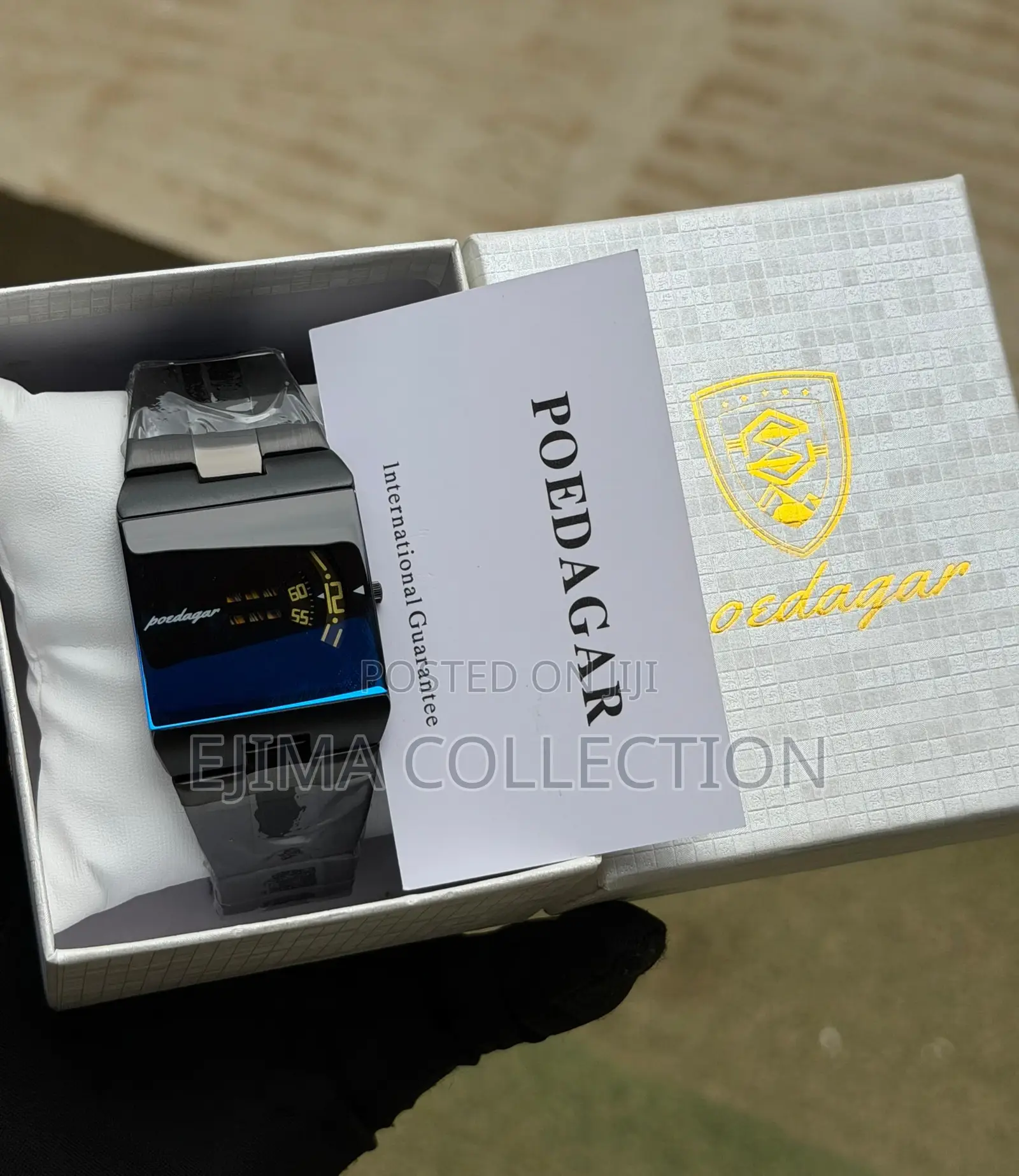 High Quality Poedagar Rectangle Men Watch