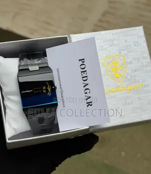 High Quality Poedagar Rectangle Men Watch