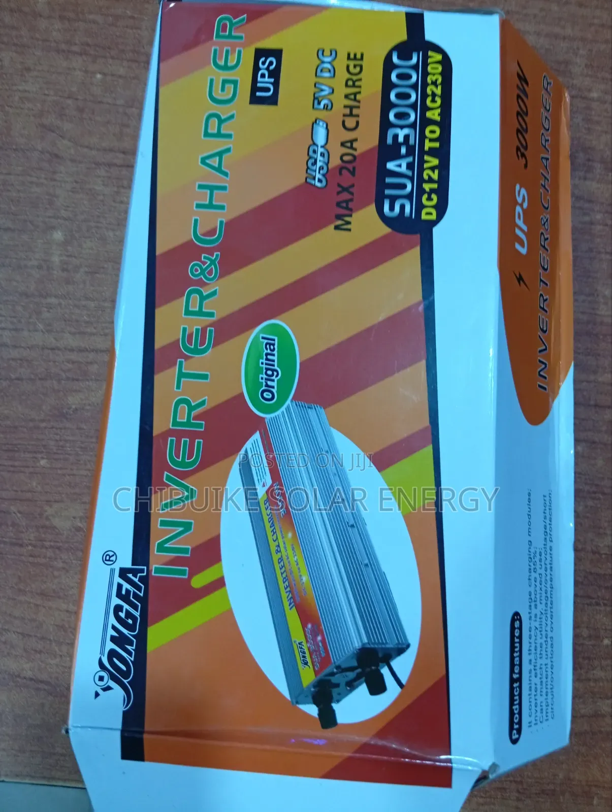 Jongfa Inverter and Charger Sua-3000 Dc 12v Ac 230v