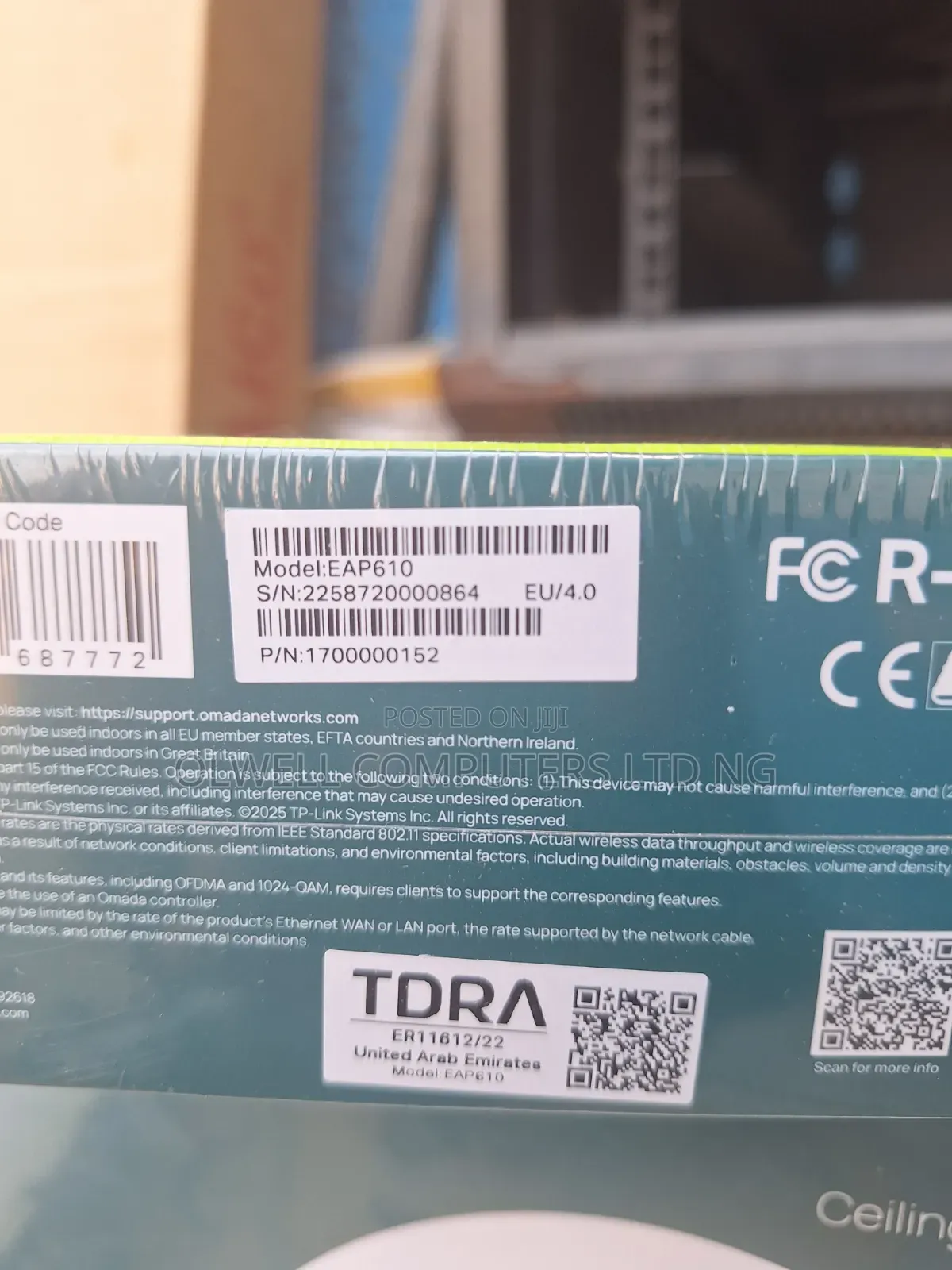 Tp-Link Wifi-6 Ceiling Mount Access Point-Eap610