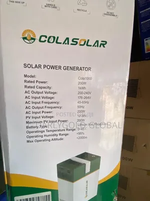 Colar 1000w Solar Generator