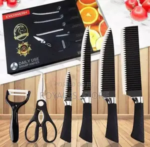 5 PCS Strong Knifes Set With Scissors and Peeler