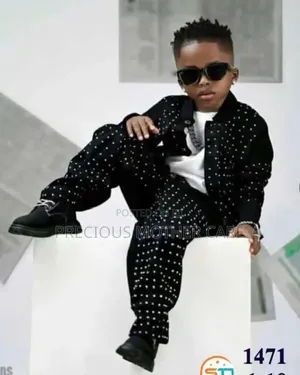 Quality Children Stoning Jacket, Top and Trouser 3 Set