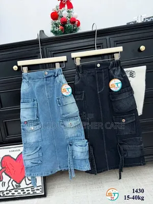 Children And And Teenagers Cargo Jean Skirt