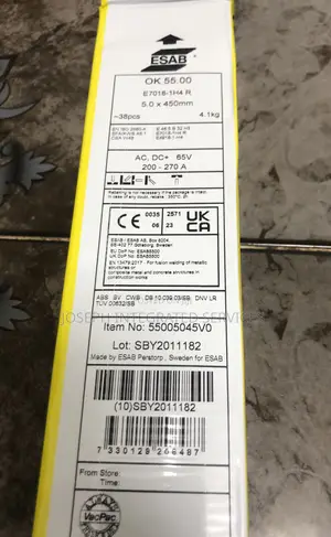 Esab Ok 55.00 Welding Electrodes 5.0×450mm