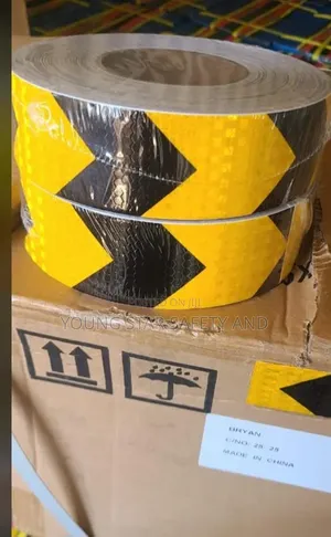 Sticker Tape Yellow And Black