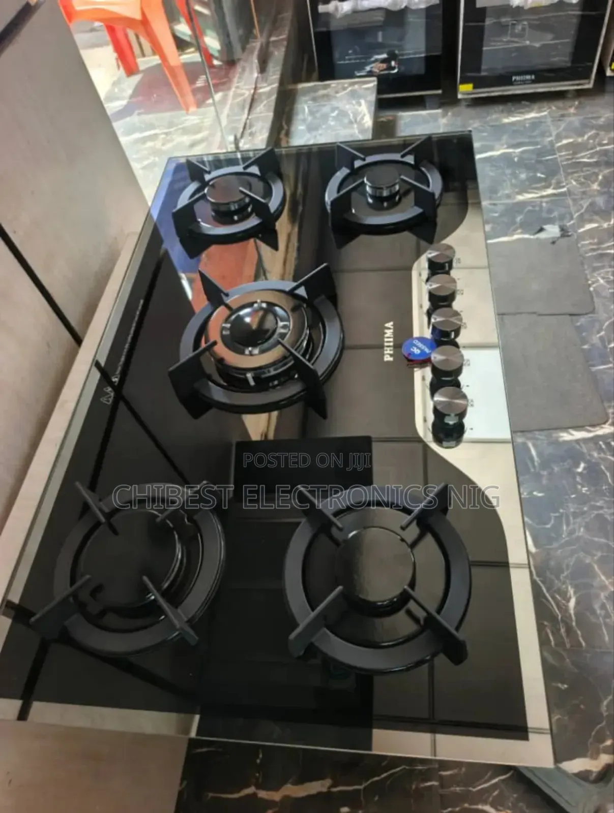 Original Phiima Made German Technology Inbuilt 5 Burners Gas Cooker
