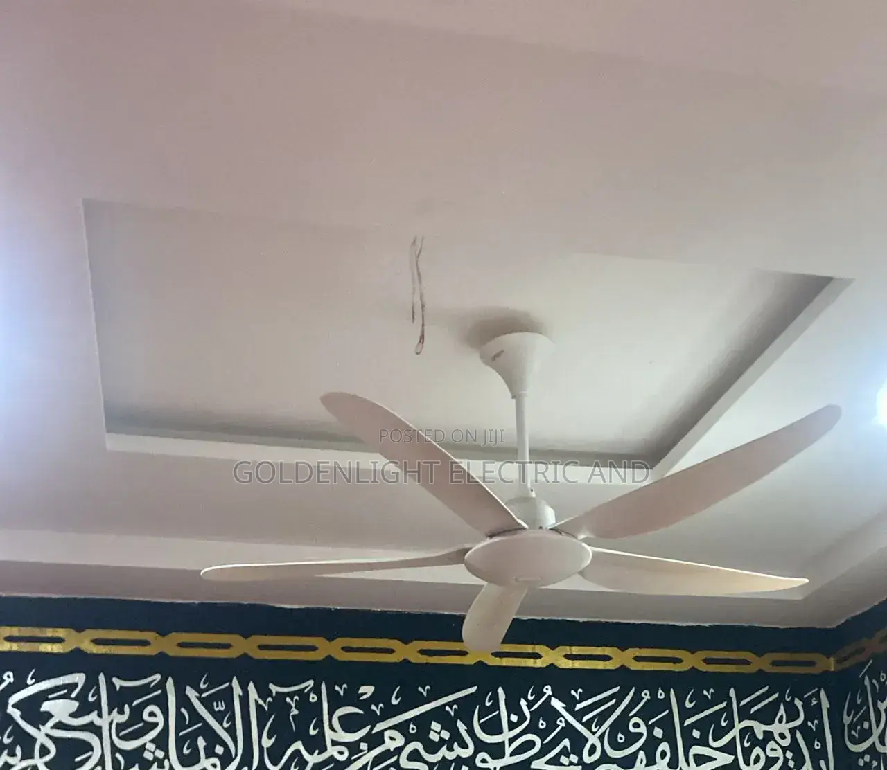 Qasa Acdc Solar Ceiling QCF-56 Ivory With Plastic Blade