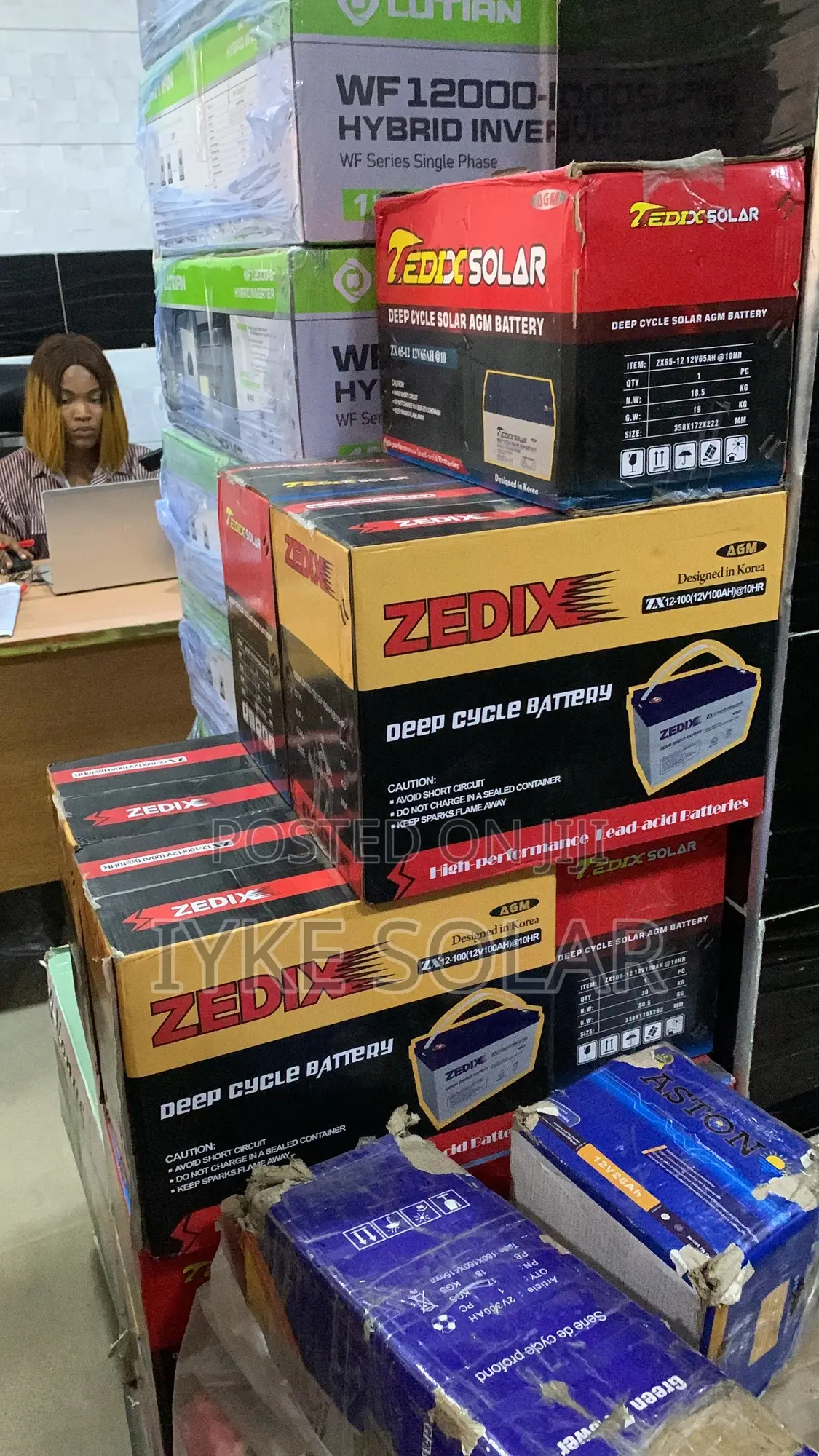 65ams 12v Zedix Lithium Battery