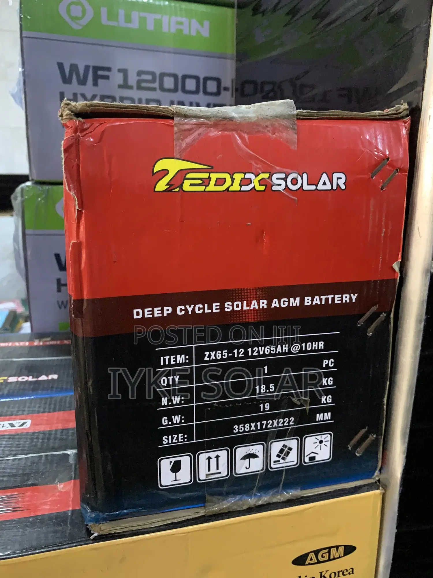65ams 12v Zedix Lithium Battery