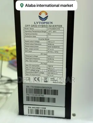 6kva Hybrid Lvtopsun Inverter