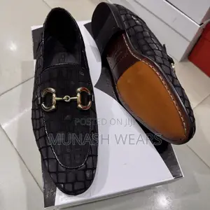 Italian Black Velvet Moreschi Skin Shoes 40-46