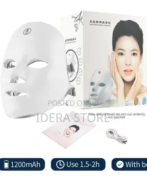 Rechargeable Facial Led Mask 7 Color Photon Therapy Firming Face