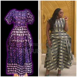 Trendy Adire Gown