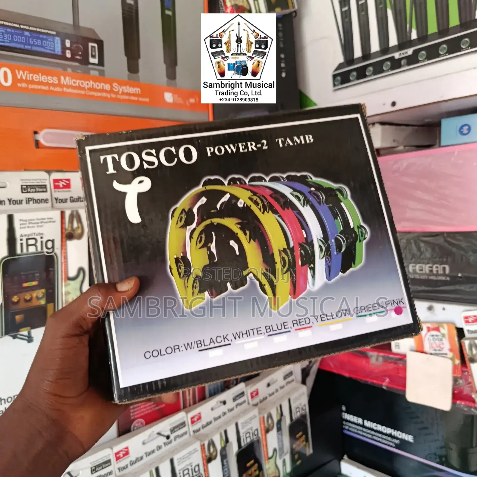 Original Tosco Plastic Tambourine