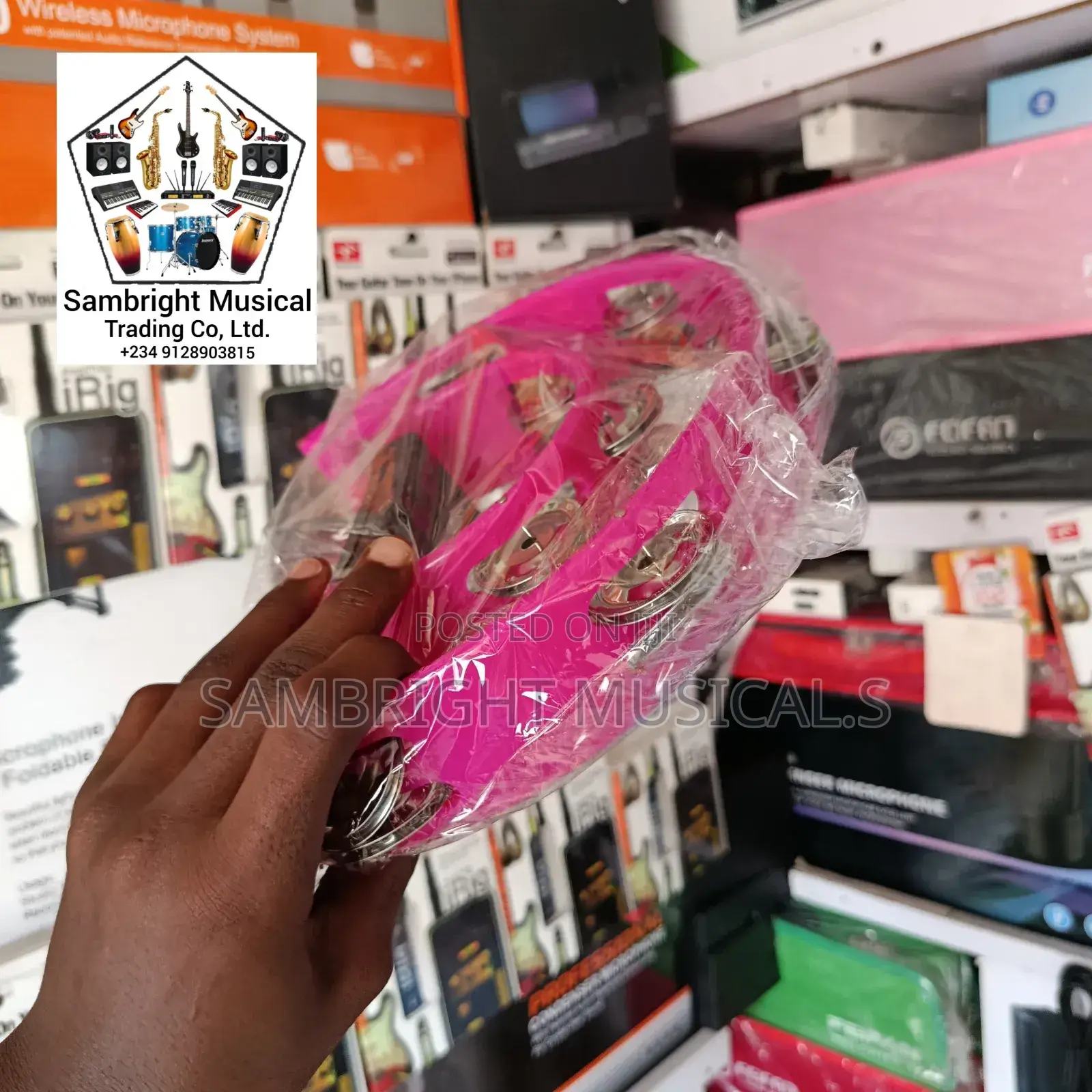 Original Tosco Plastic Tambourine