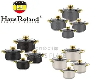 Haus Roland 8pcs Colored Stainless Steel Pot Set | Premium Cookware