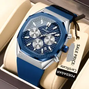 Poedagar Money Men Wristwatch - Rubber Strap
