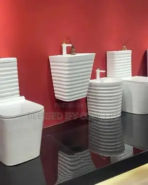 England Executive Water Closet, With Wash Hand Basin, White Color
