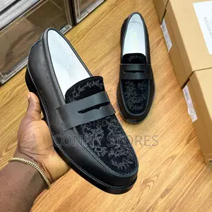 J.M. Weston X Duke and Dexter “Black Vine” Suede Penny Loafer