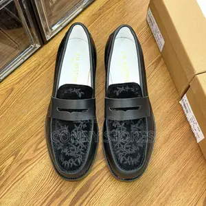 J.M. Weston X Duke and Dexter “Black Vine” Suede Penny Loafer