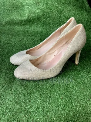 Silver Champagne Court Wedding Shoes