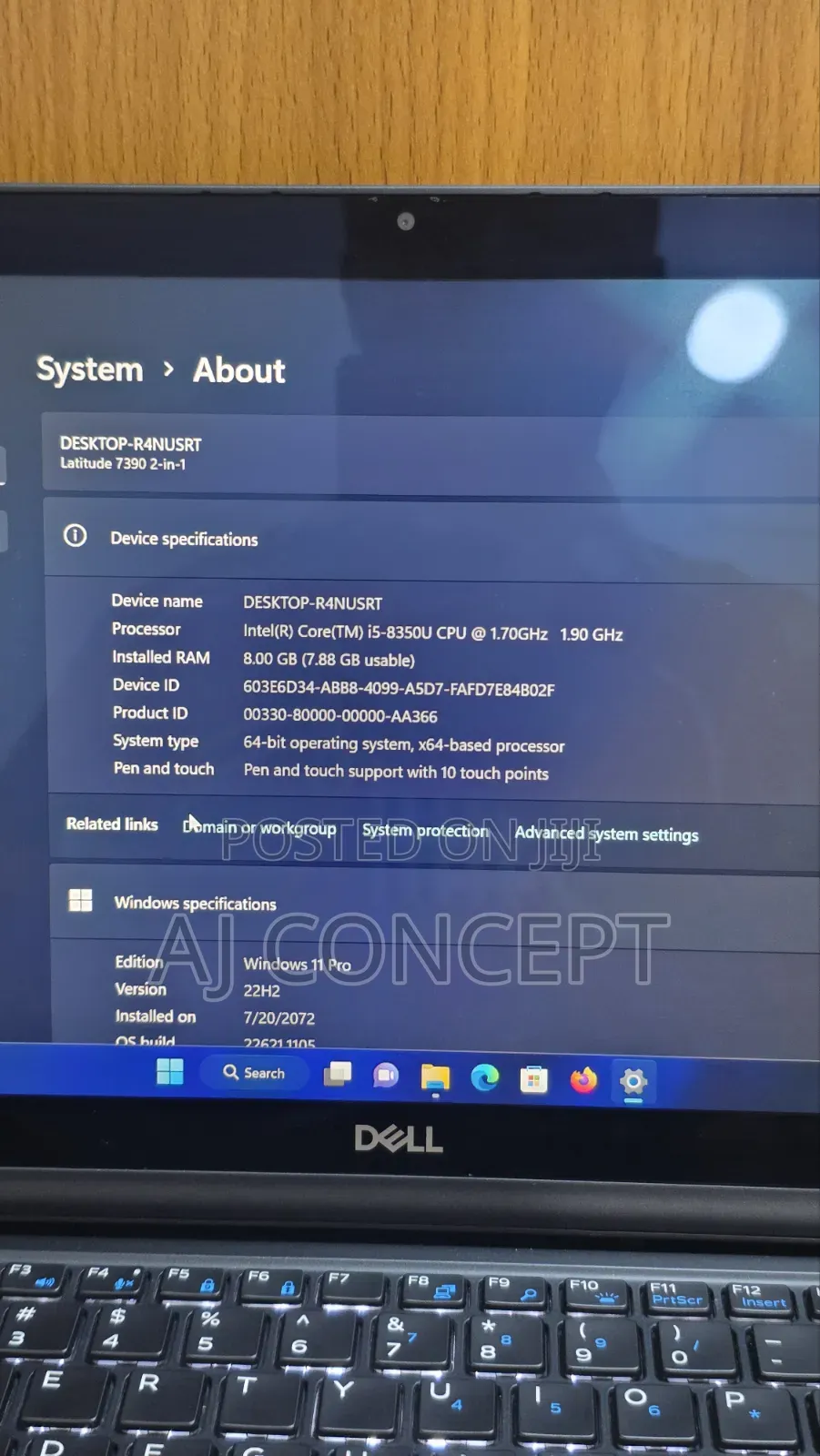 Laptop Dell Latitude 7390 8GB Intel Core i5 SSD 256GB