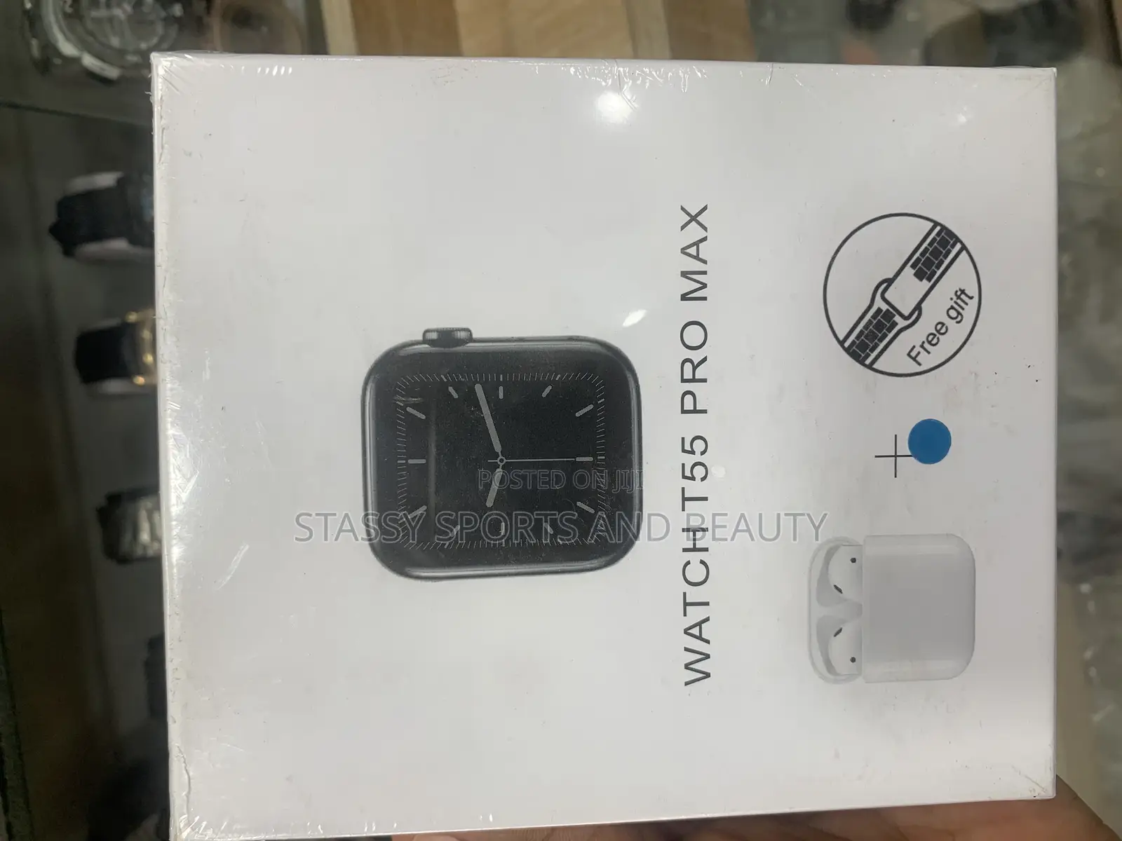 T55 Pro Max Smart Watch - 2straps, Earpod