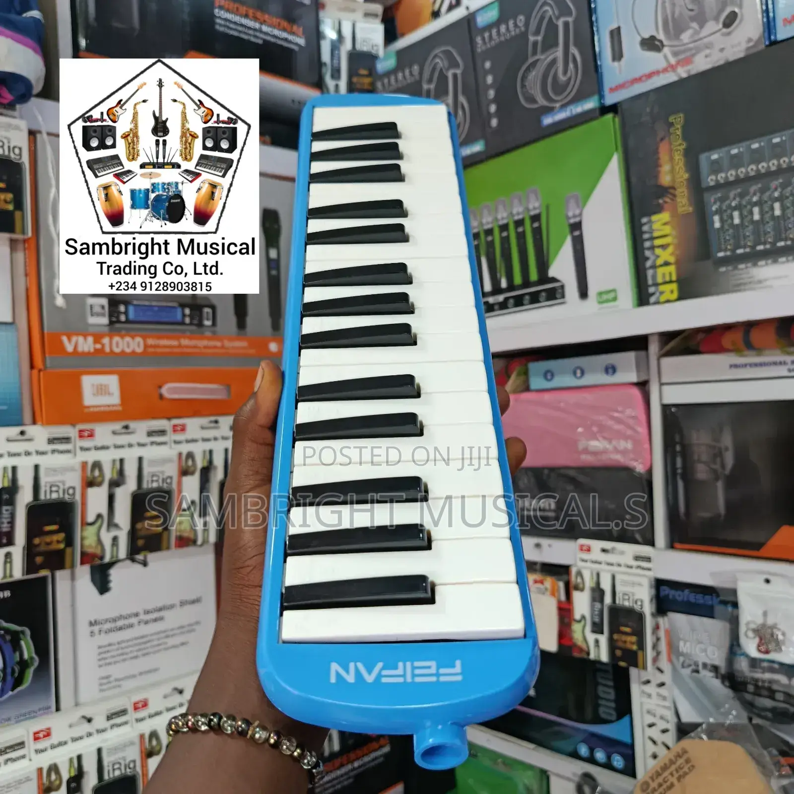 Original Feifan Melodica 32 Keys Blue