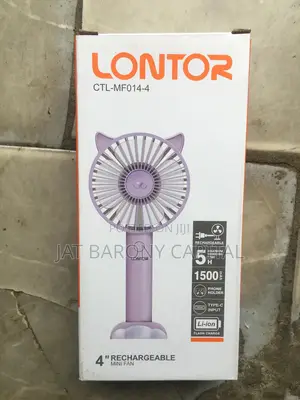 Lontor 4” Mini Rechargeable Fan