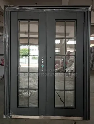 Double Wrought Iron Security Door
