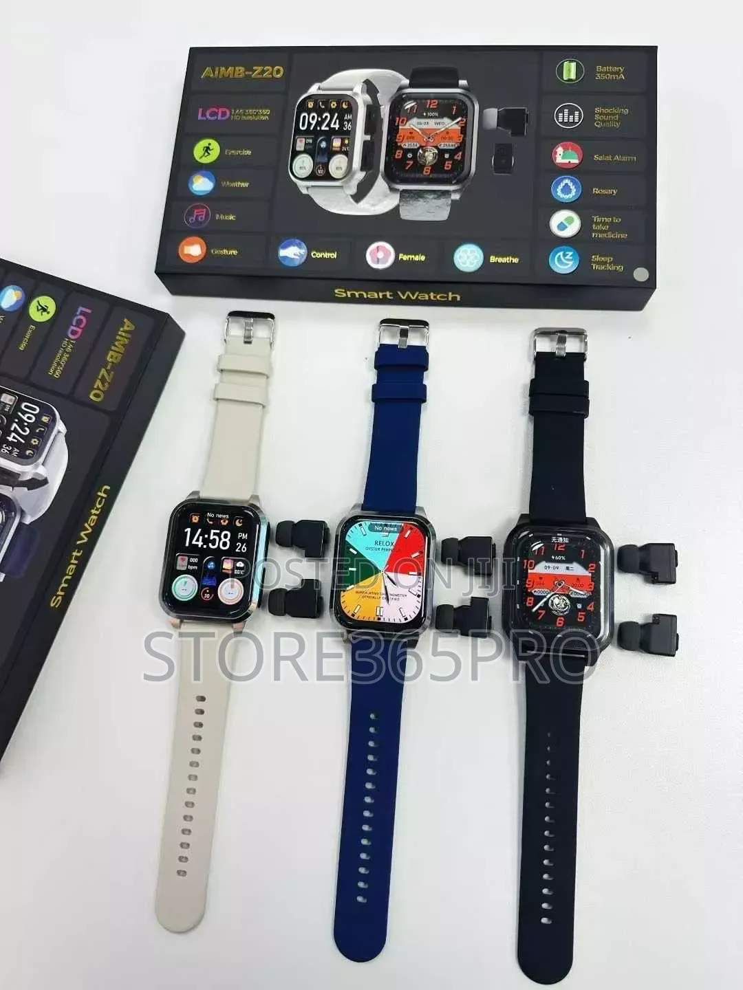 Smart Watch With in-Built Earbuds