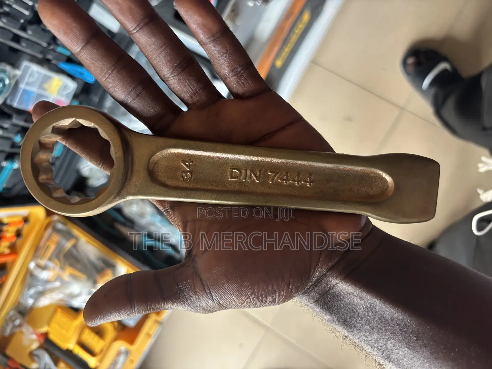 34mm Brass Non-Spark Ring Spanner