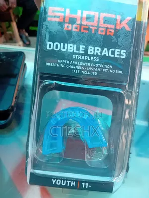 Shock Doctor Double Braces Mouth Guard Teeth Protection For Sports