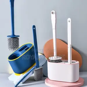 3in1 Wall Mounted Toilet Brush Set