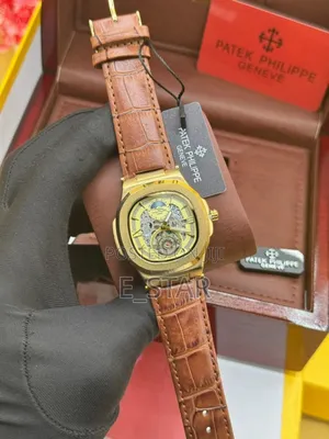 Patek Philippe Leather Skeletonized Dial