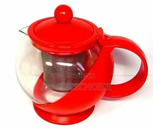 Table Glass Tea Coffee Pot With Stainless Steel Infuser Filter, 1250ml