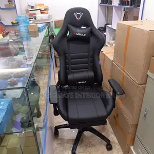 Eletric Table With Gaming Chair Full Black and White Table