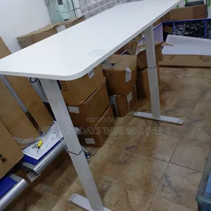 Eletric Table With Gaming Chair Full Black and White Table