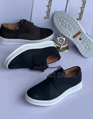 Timberland-Inspired Embossed Derby Sneakers