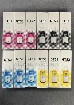 Hp Gt52 Ink Tank Magenta,Cyan, Yellow Ink Bottle