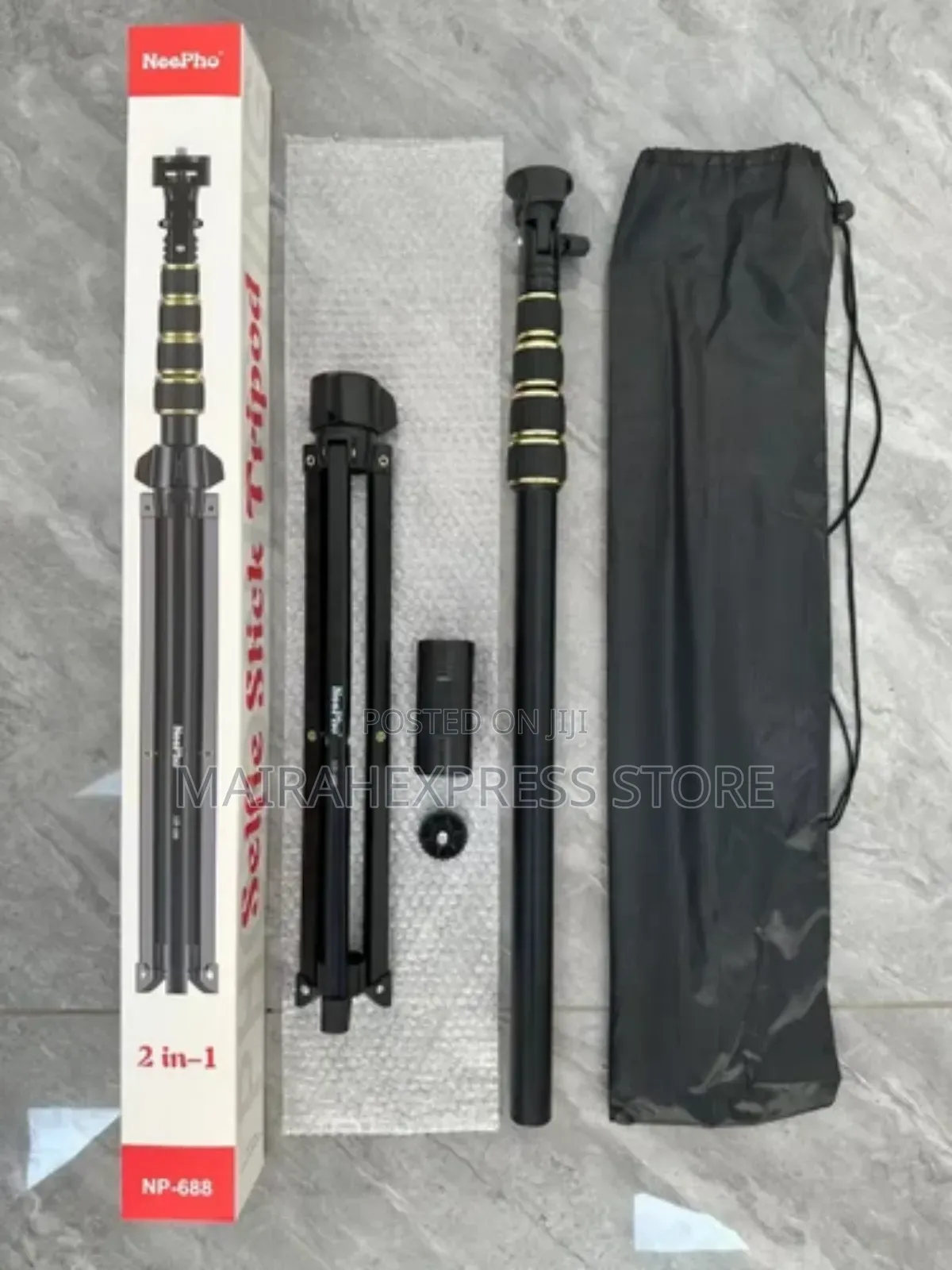 Np-688 2in1 Multi-Function Tripod + Selfie Stick - Excellent Quality