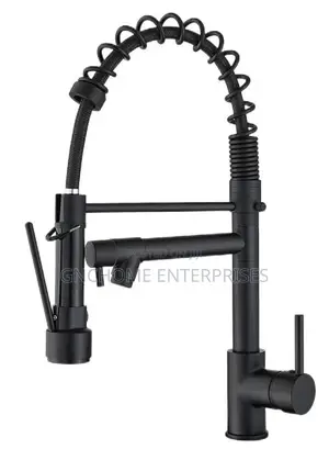 Kitchen Sink Mixer Double Tap Black