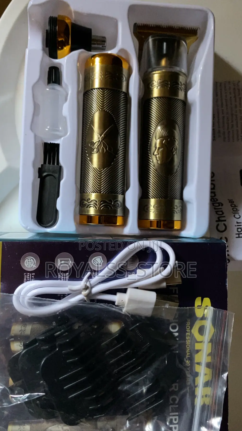 3in1 Sonar Professional Hair Clipper Set