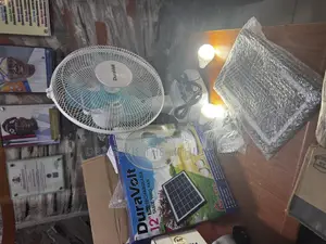 3 In1 Dura Volts Rechargeable Solar Table Fan With Solar Panel